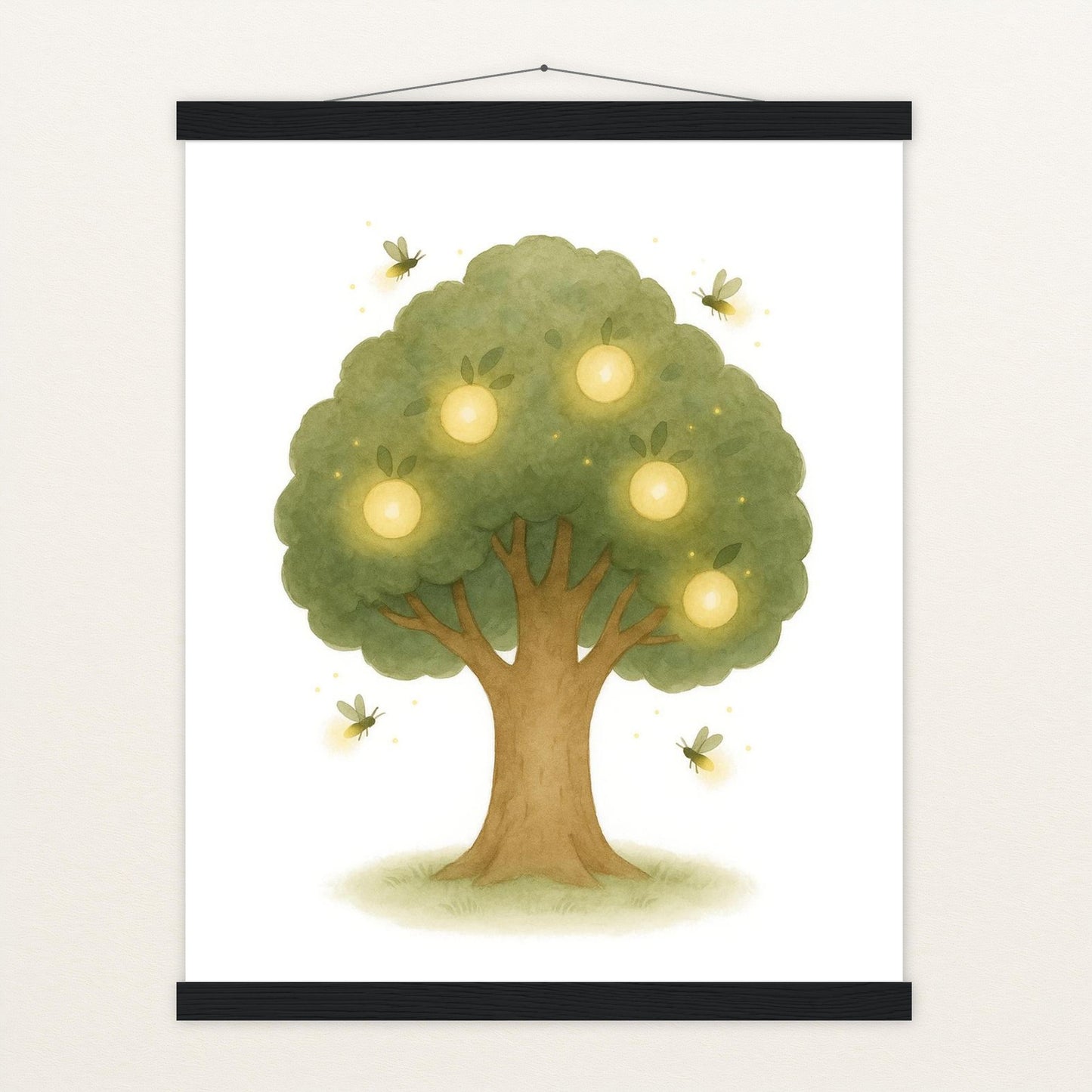 Leuchtbaum Poster mit Leisten von tinylearner