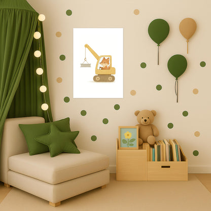 Finnegan der Fuchs - Motiv: "Kran" Poster von tinylearner