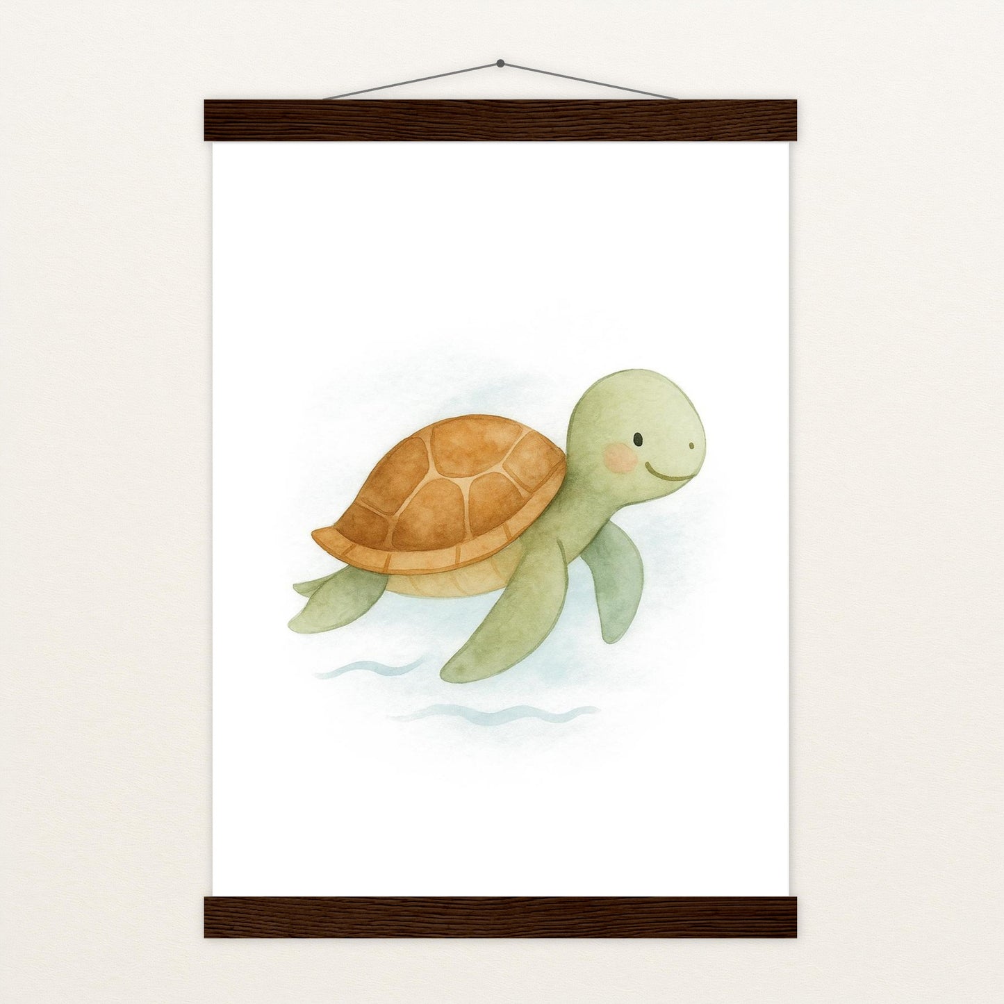 Sora die Schildkröte Poster mit Leisten von tinylearner