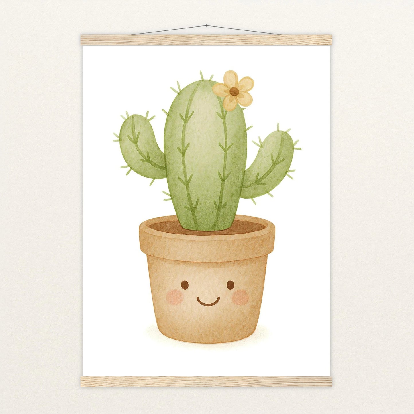 Kaktus Poster mit Leisten von tinylearner