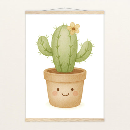 Kaktus Poster mit Leisten von tinylearner