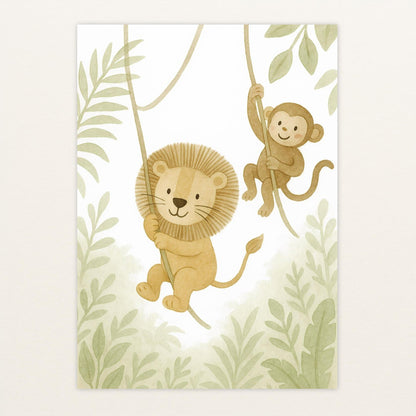 Tierfreunde - Motiv: "Lianen" Poster von tinylearner