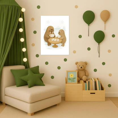 Wally das Walross - Motiv: "Kartenspiel" Poster von tinylearner