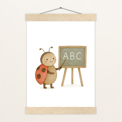 Marie der Marienenkäfer - Lehrer Poster mit Leisten von tinylearner