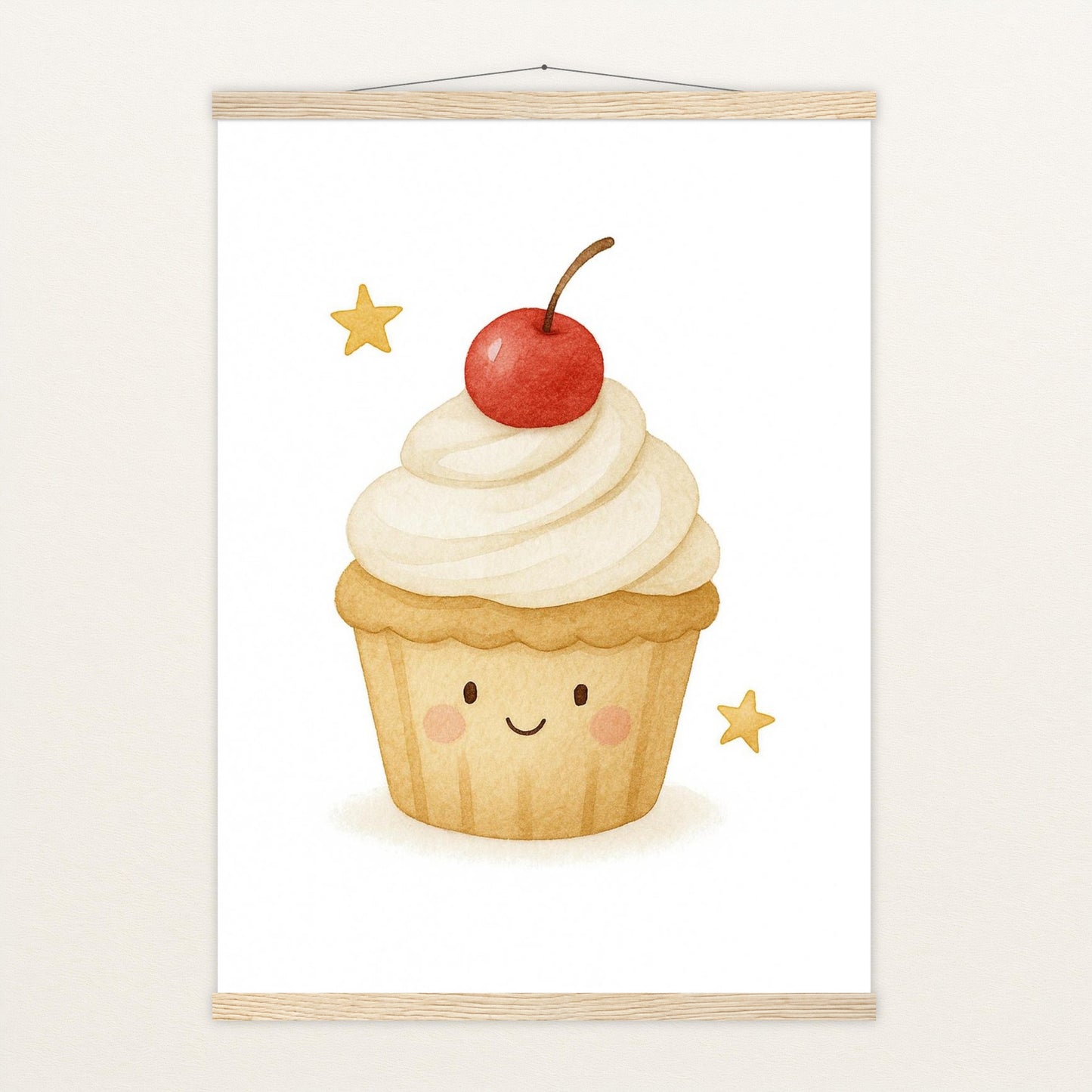 Süßes: Cupcake Poster mit Leisten von tinylearner