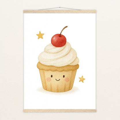 Süßes: Cupcake Poster mit Leisten von tinylearner