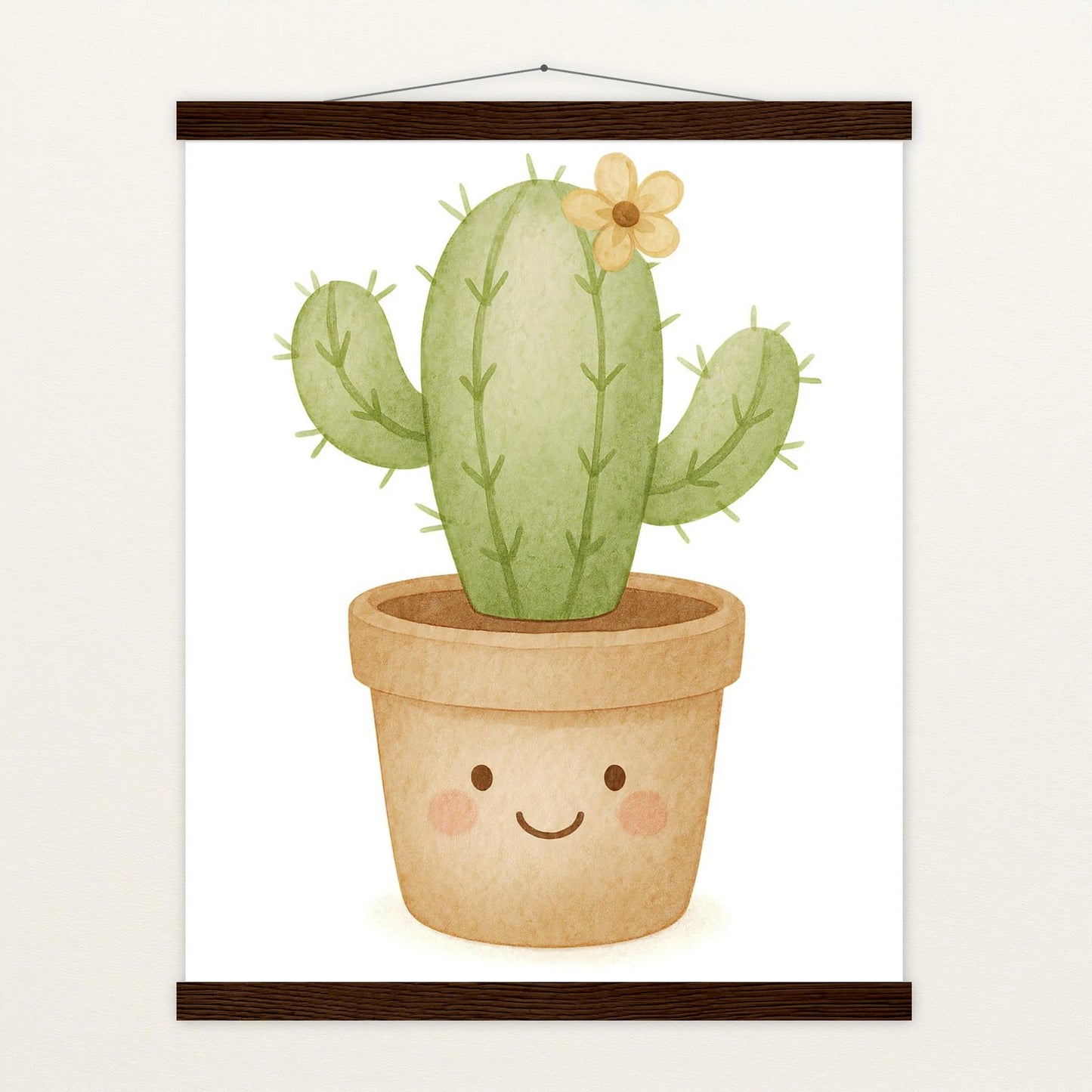 Kaktus Poster mit Leisten von tinylearner