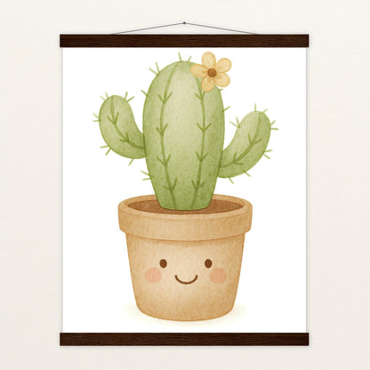 Kaktus Poster mit Leisten von tinylearner