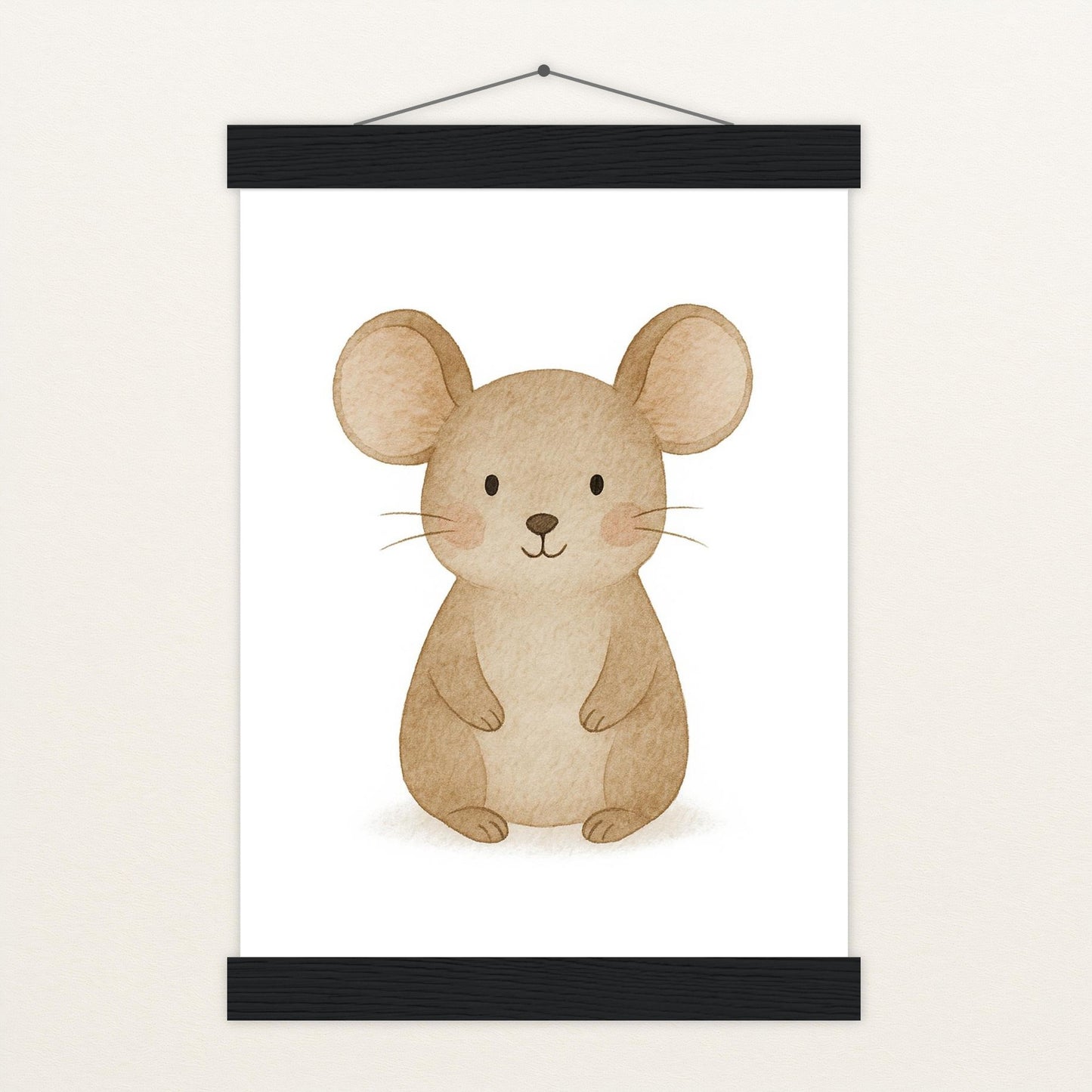 Mimi die Maus Poster mit Leisten von tinylearner