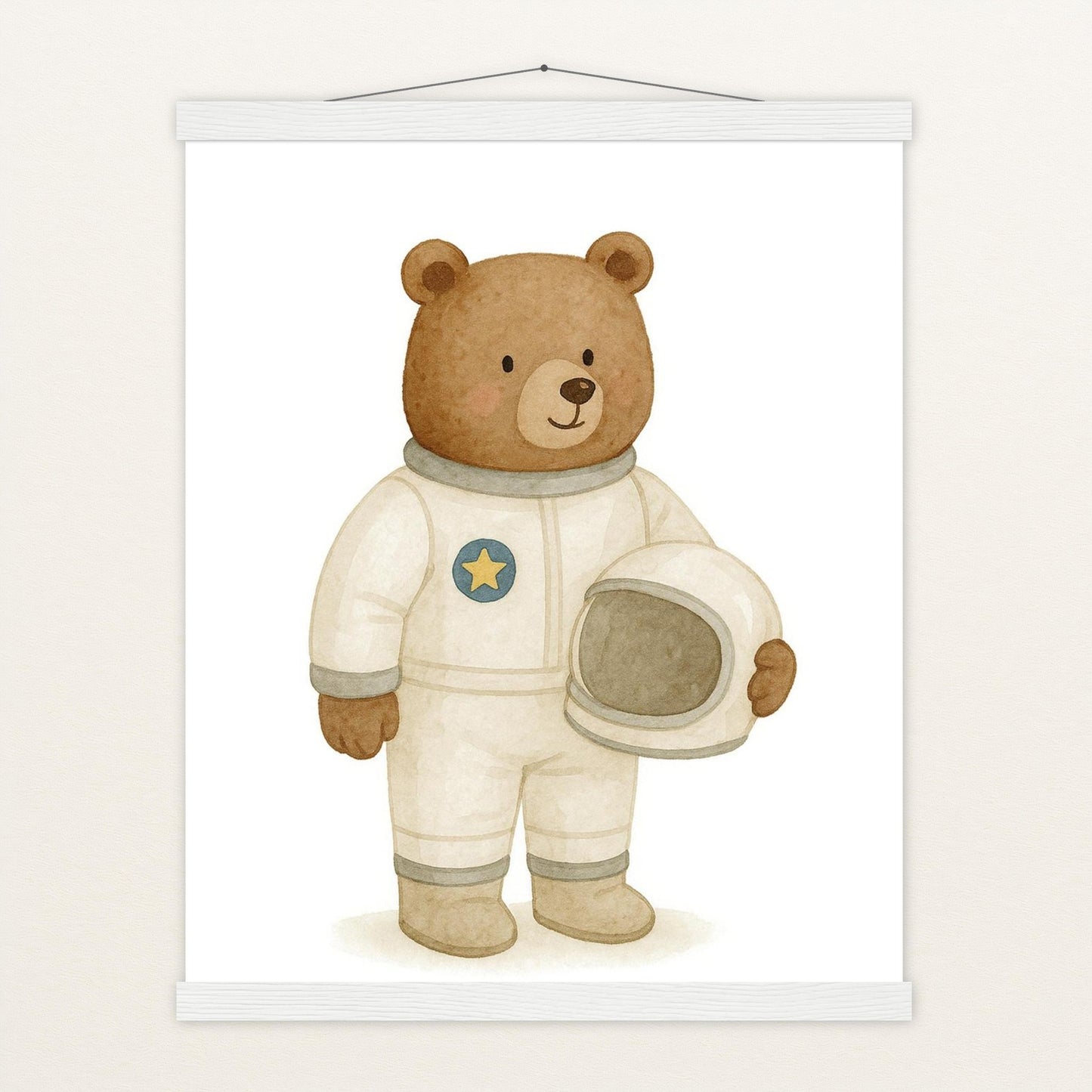 Balu der Bär - Motiv: "Astronaut" Poster mit Leisten von tinylearner