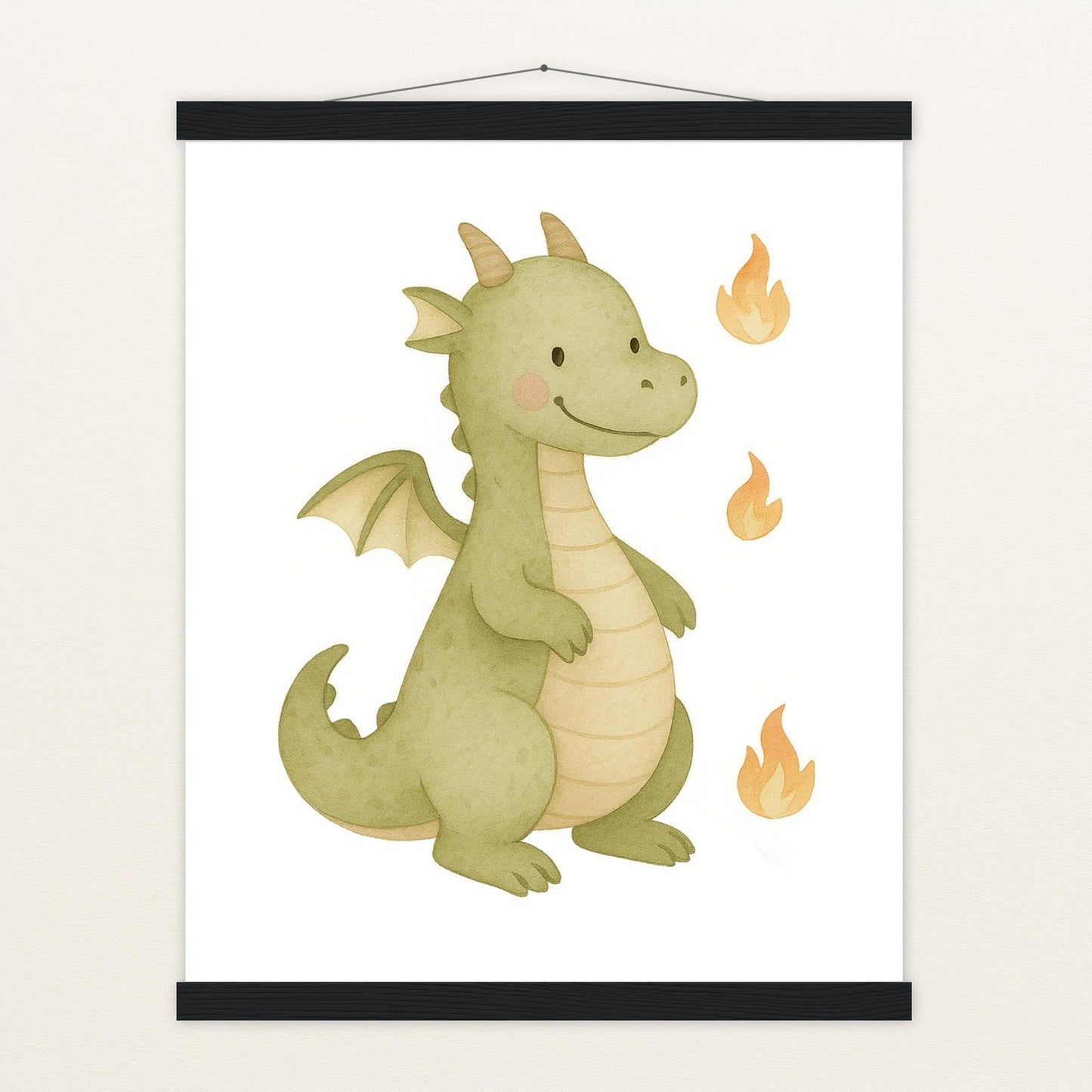 Drax der Drache Poster mit Leisten von tinylearner