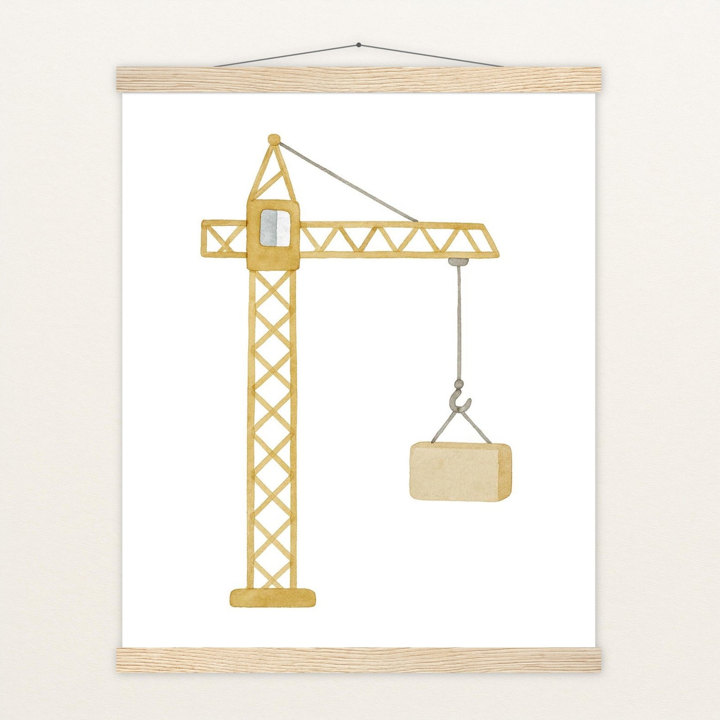 Kran Poster mit Leisten von tinylearner