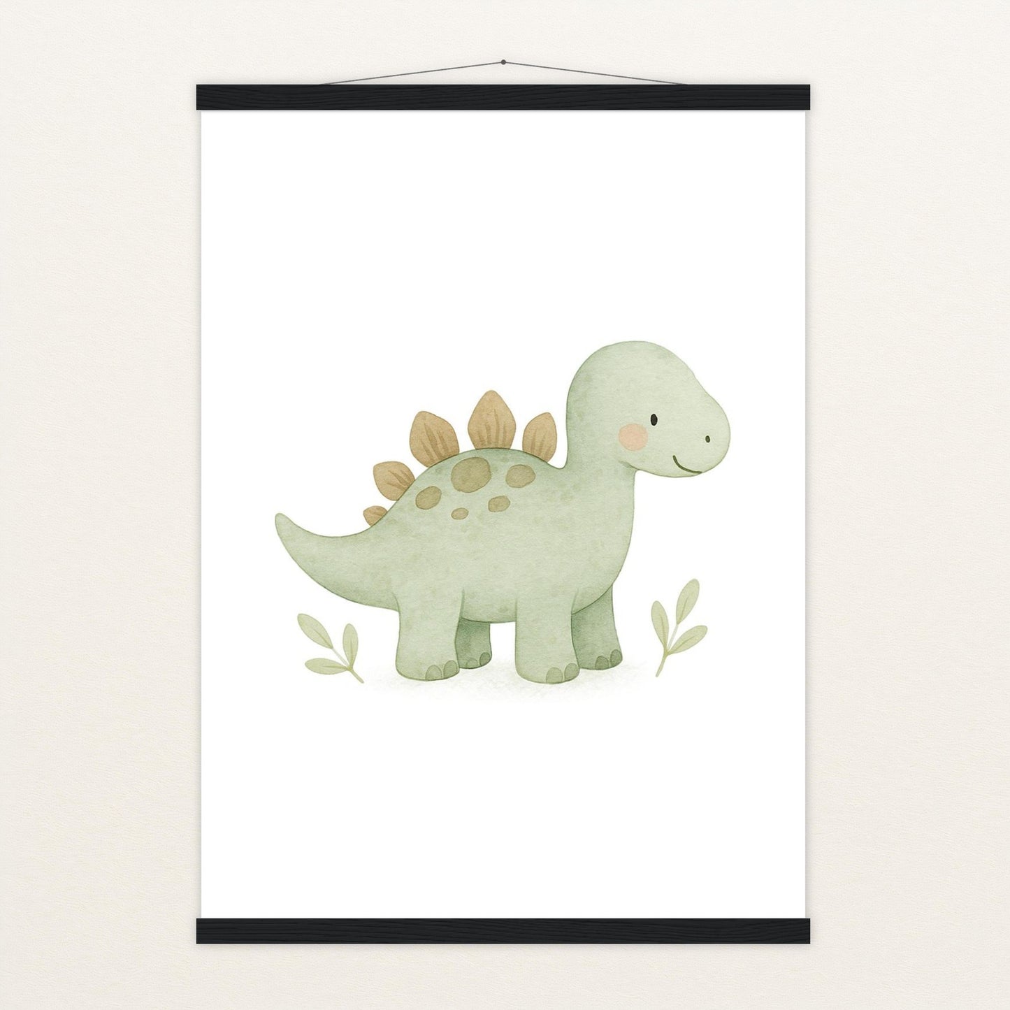 Dinosaurier Stegosaurus Poster mit Leisten von tinylearner