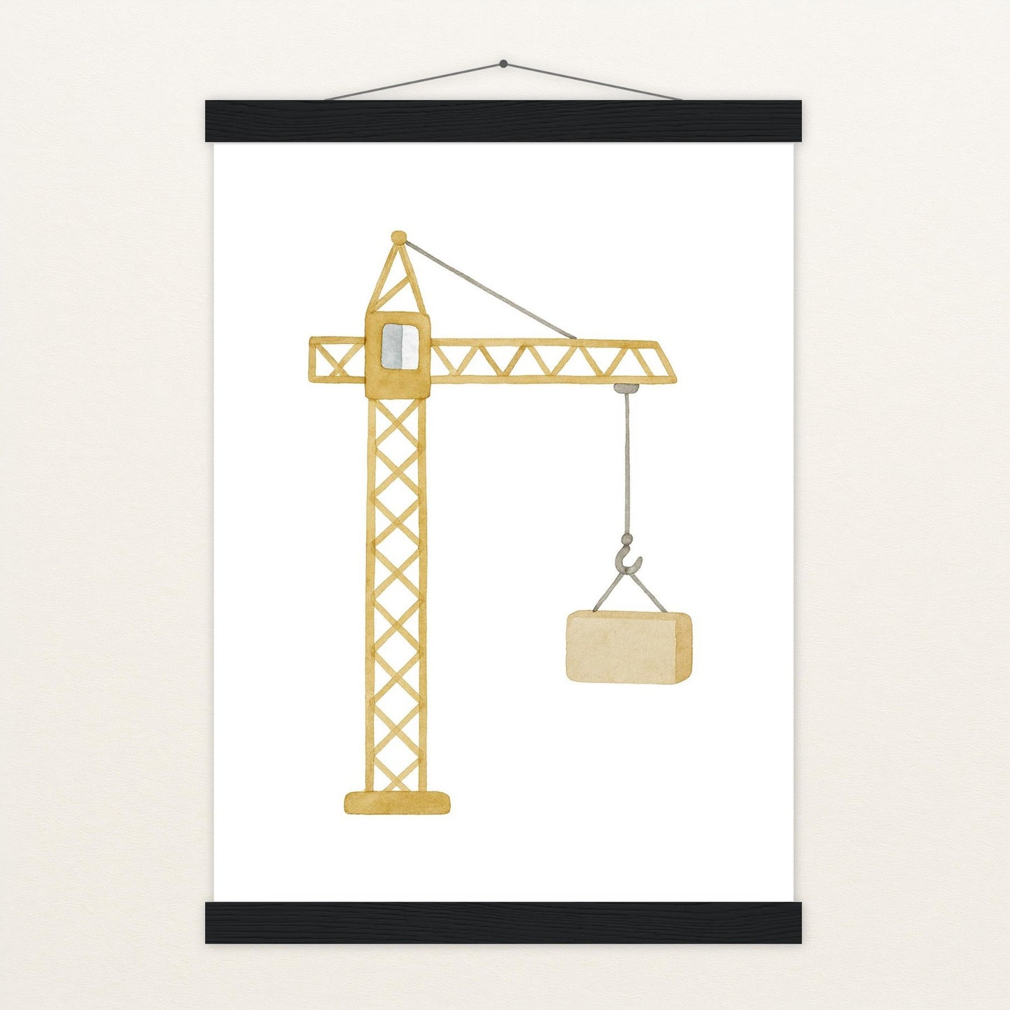 Kran Poster mit Leisten von tinylearner