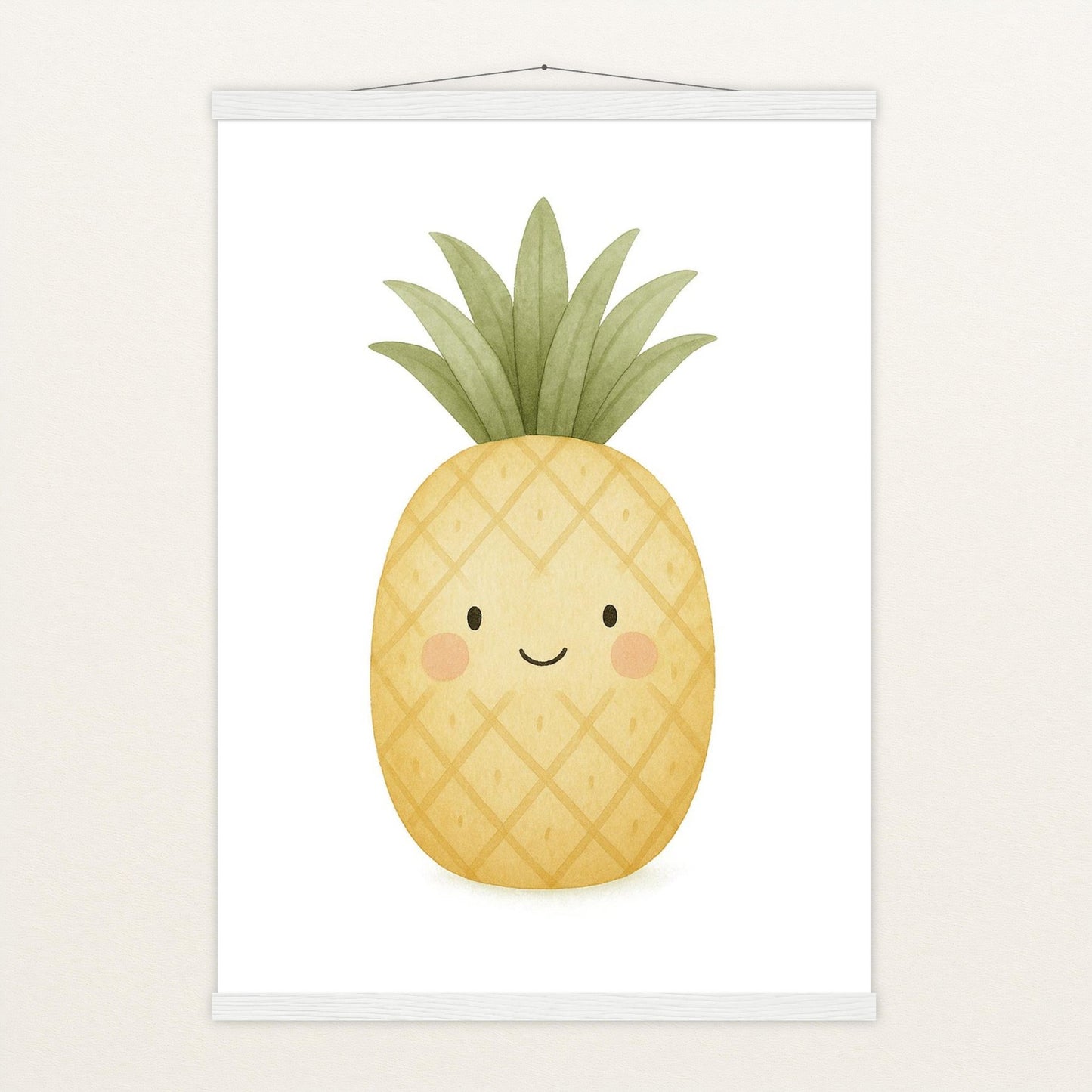 Obst: Ananas Poster mit Leisten von tinylearner