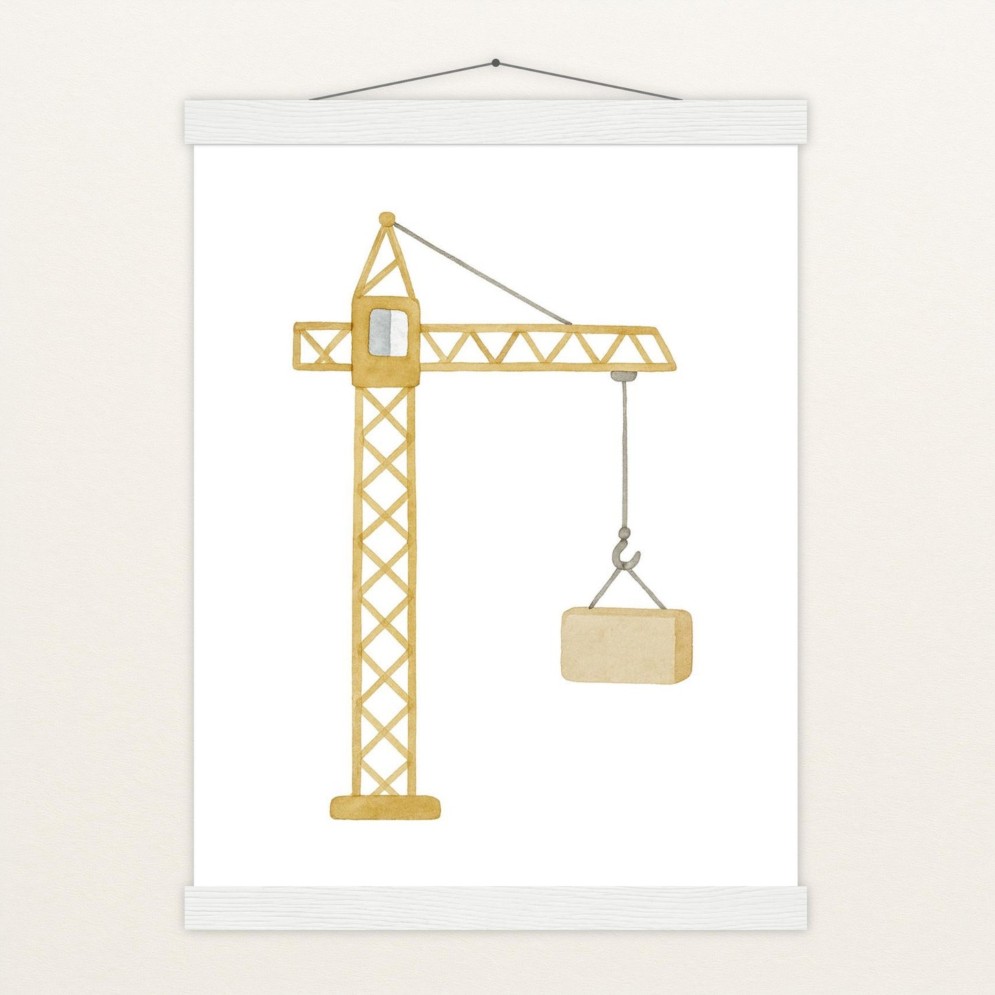 Kran Poster mit Leisten von tinylearner