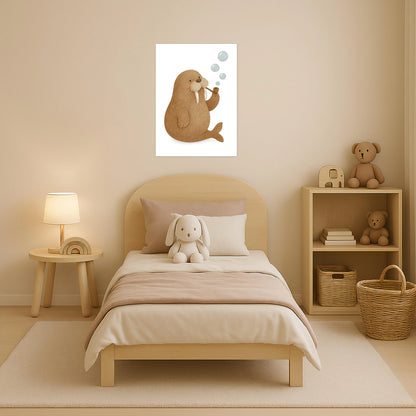 Wally das Walross - Motiv: "Blubbern" Poster von tinylearner