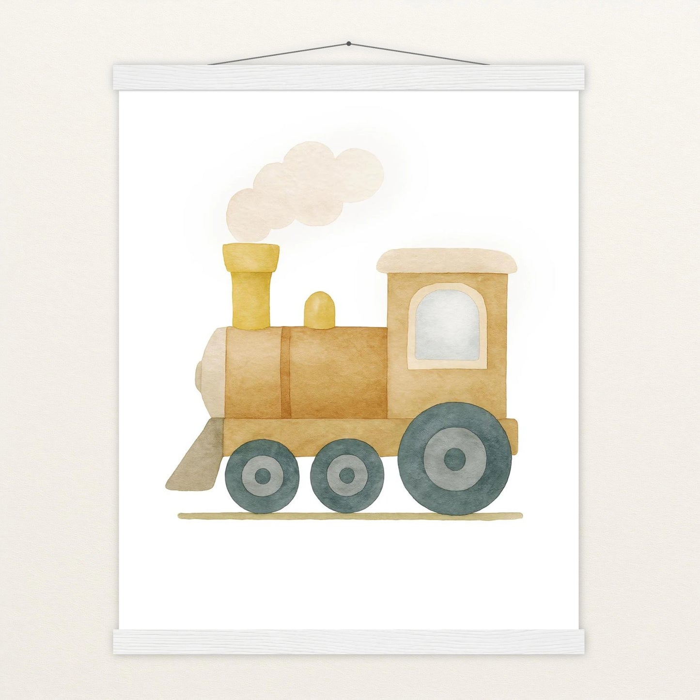 Lokomotive Poster mit Leisten von tinylearner