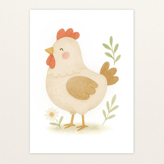 Hanni das Huhn Poster von tinylearner