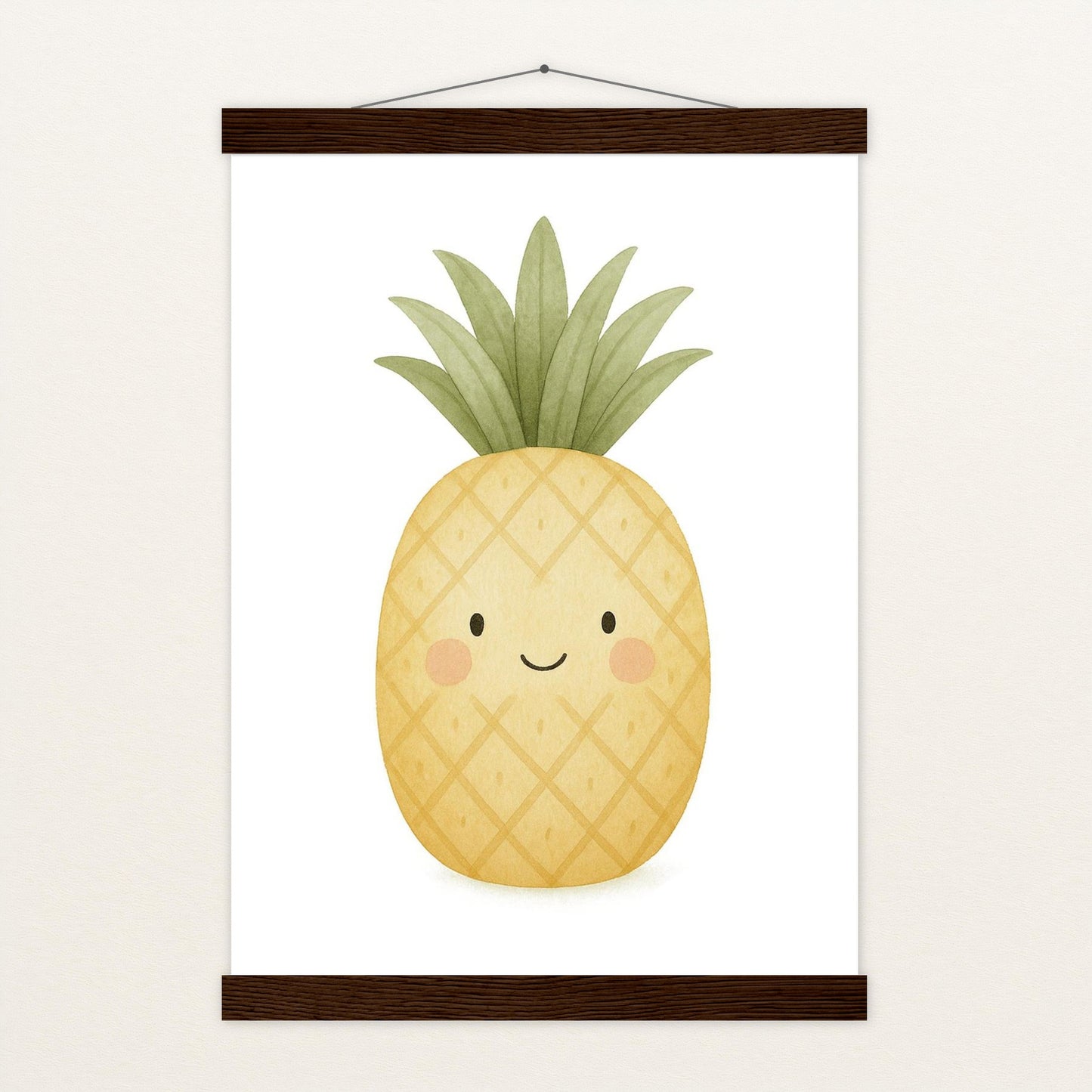 Obst: Ananas Poster mit Leisten von tinylearner