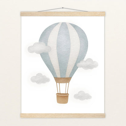Heißluftballon Poster mit Leisten von tinylearner