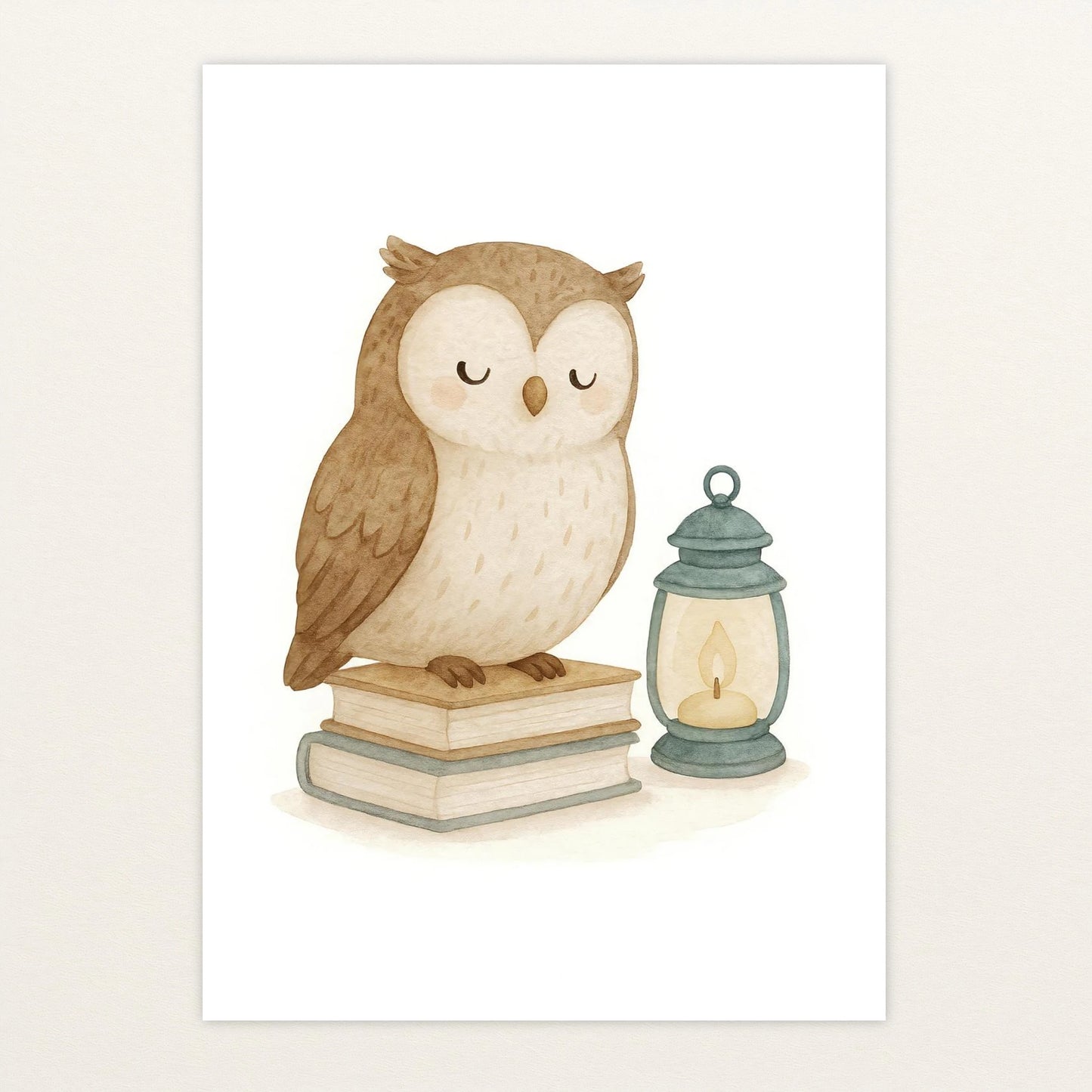 Emmi die Eule - Motiv: "Buch" Poster von tinylearner