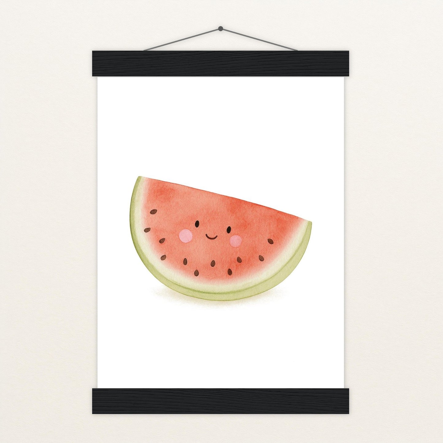 Obst: Melone Poster mit Leisten von tinylearner