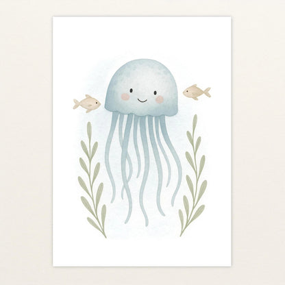 Quinn die Qualle Poster von tinylearner
