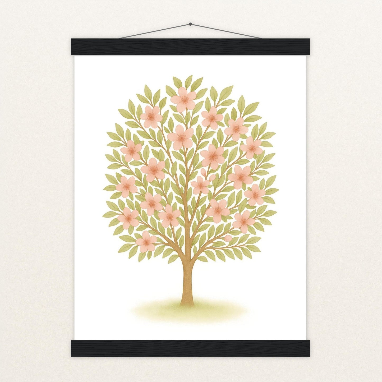 Kirschbaum Poster mit Leisten von tinylearner