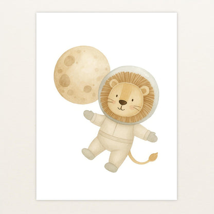 Leo der Löwe - Motiv: "Astronaut" Poster von tinylearner