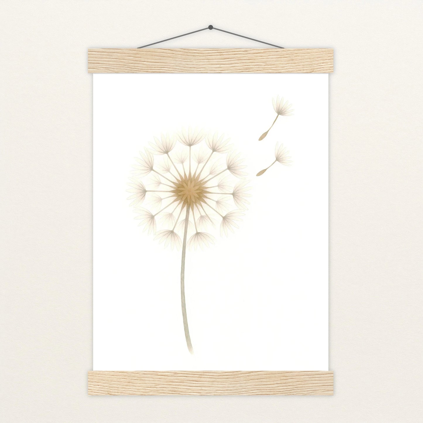 Löwenzahn Poster mit Leisten von tinylearner