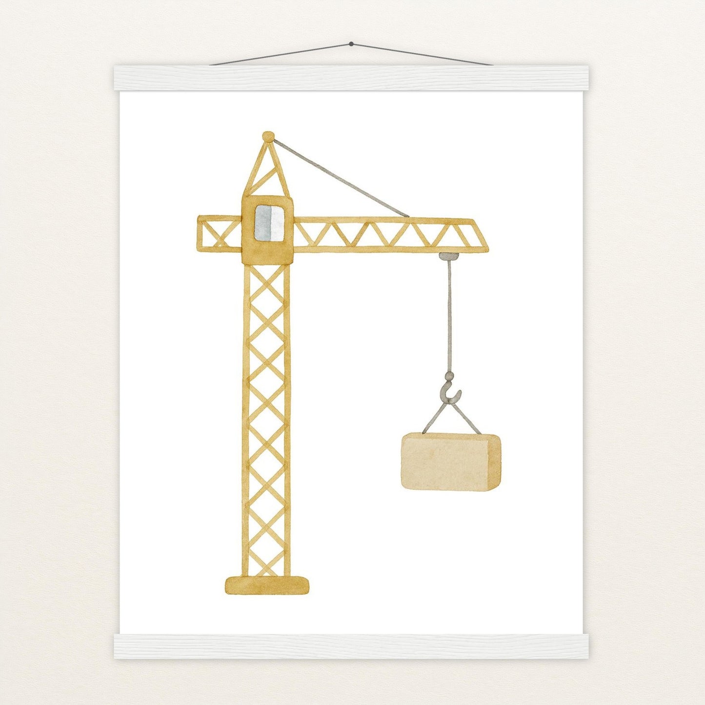 Kran Poster mit Leisten von tinylearner