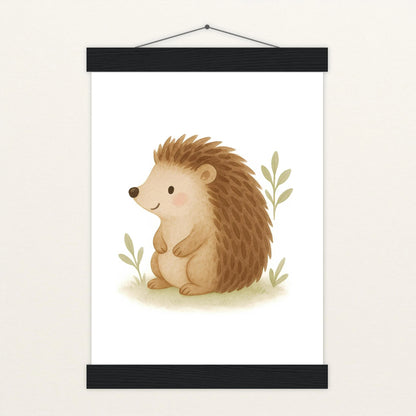 Iggi der Igel Poster mit Leisten von tinylearner