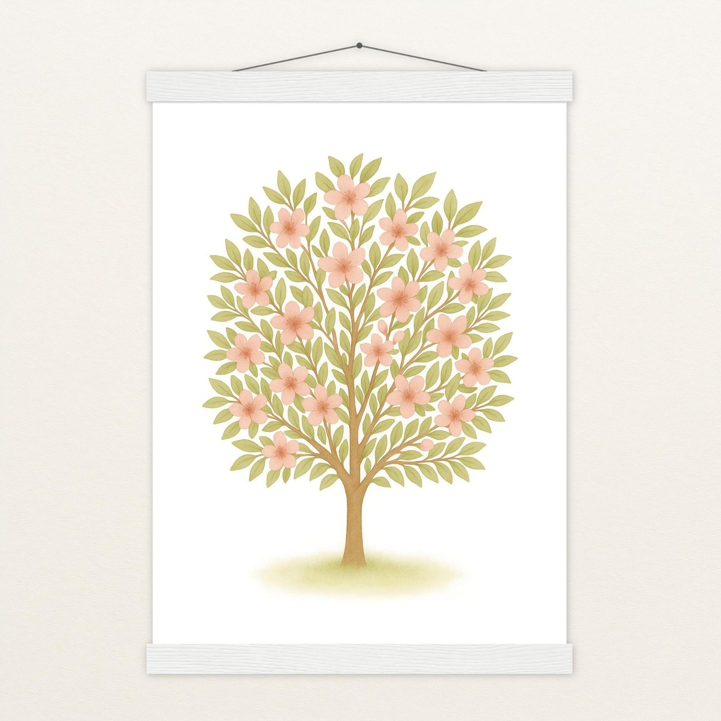 Kirschbaum Poster mit Leisten von tinylearner