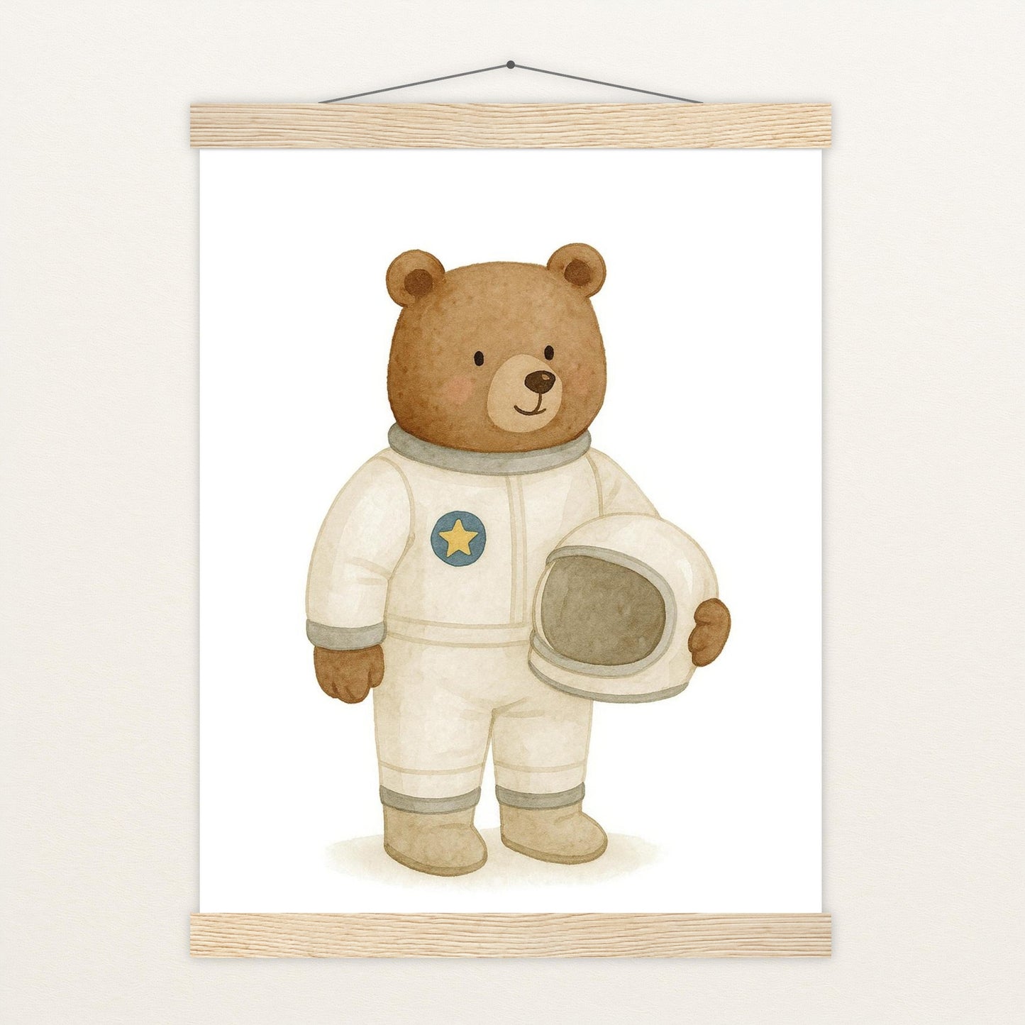 Balu der Bär - Motiv: "Astronaut" Poster mit Leisten von tinylearner