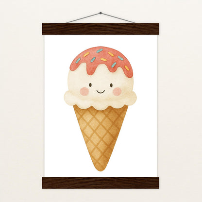 Süßes: Eiscreme Poster mit Leisten von tinylearner
