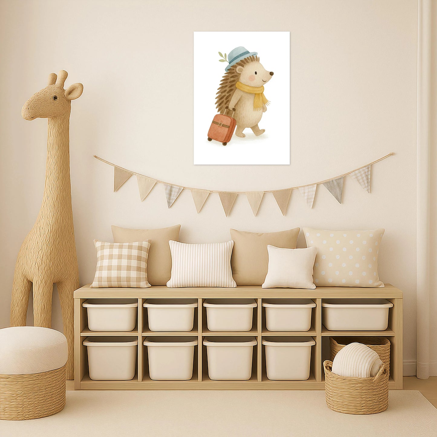 Iggi der Igel - Motiv: "Reisen" Poster von tinylearner