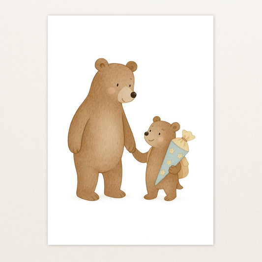 Balu der Bär - Motiv: "Schultüte" Poster von tinylearner