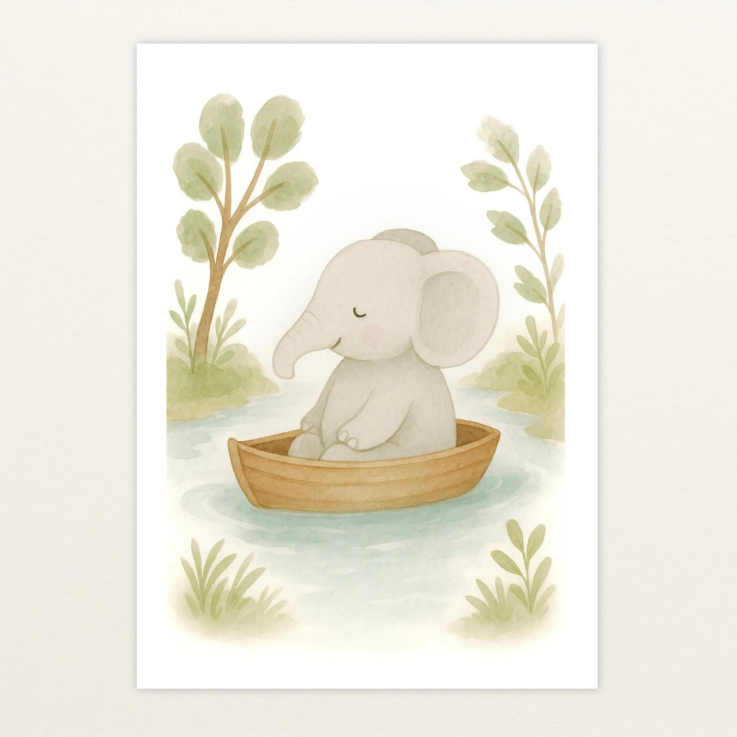 Emil der Elefant - Motiv: "Boot" Poster von tinylearner