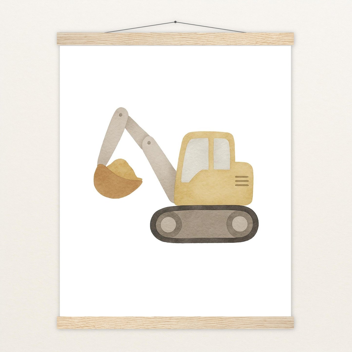 Bagger Poster mit Leisten von tinylearner