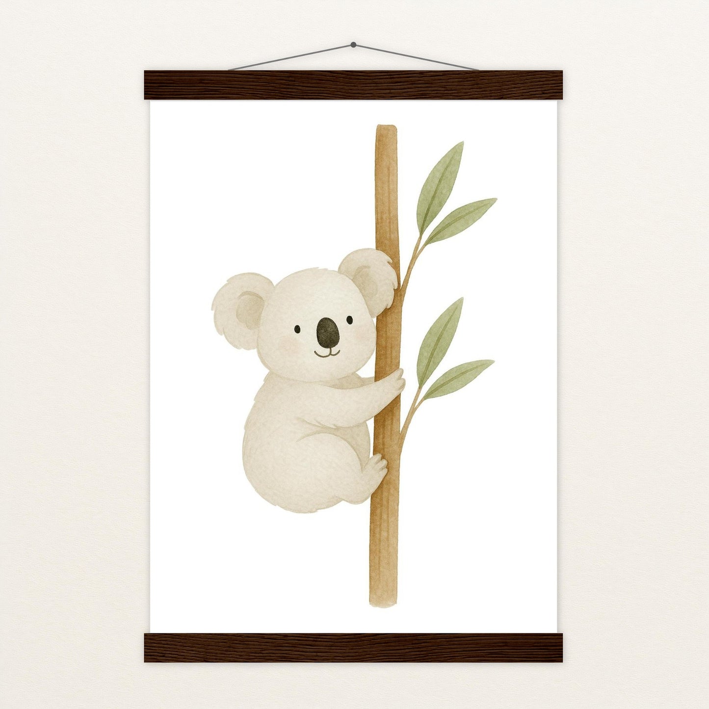 Kori der Koala Poster mit Leisten von tinylearner