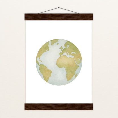 Erde Poster mit Leisten von tinylearner