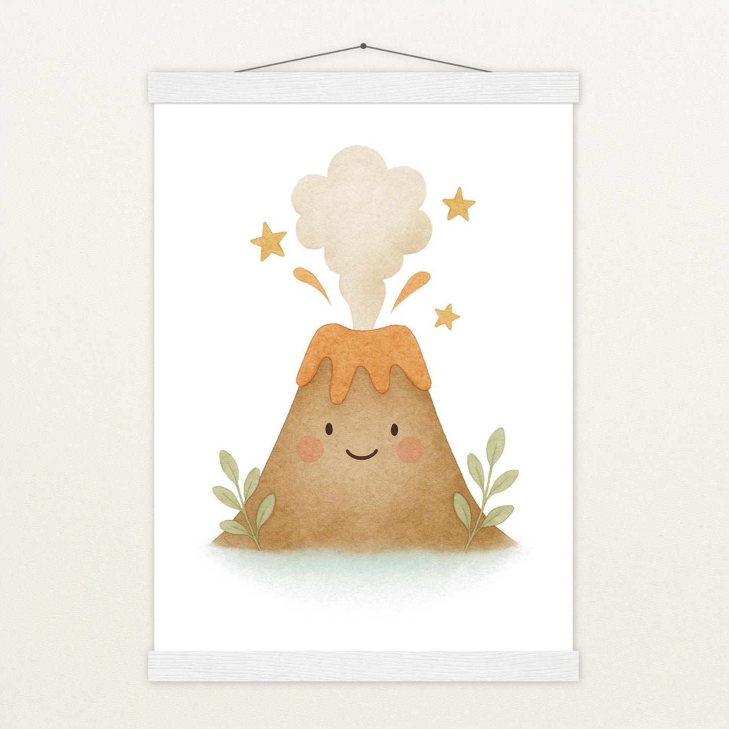 Vulkan Poster mit Leisten von tinylearner