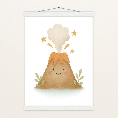 Vulkan Poster mit Leisten von tinylearner