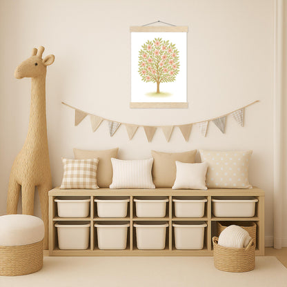 Kirschbaum Poster mit Leisten von tinylearner