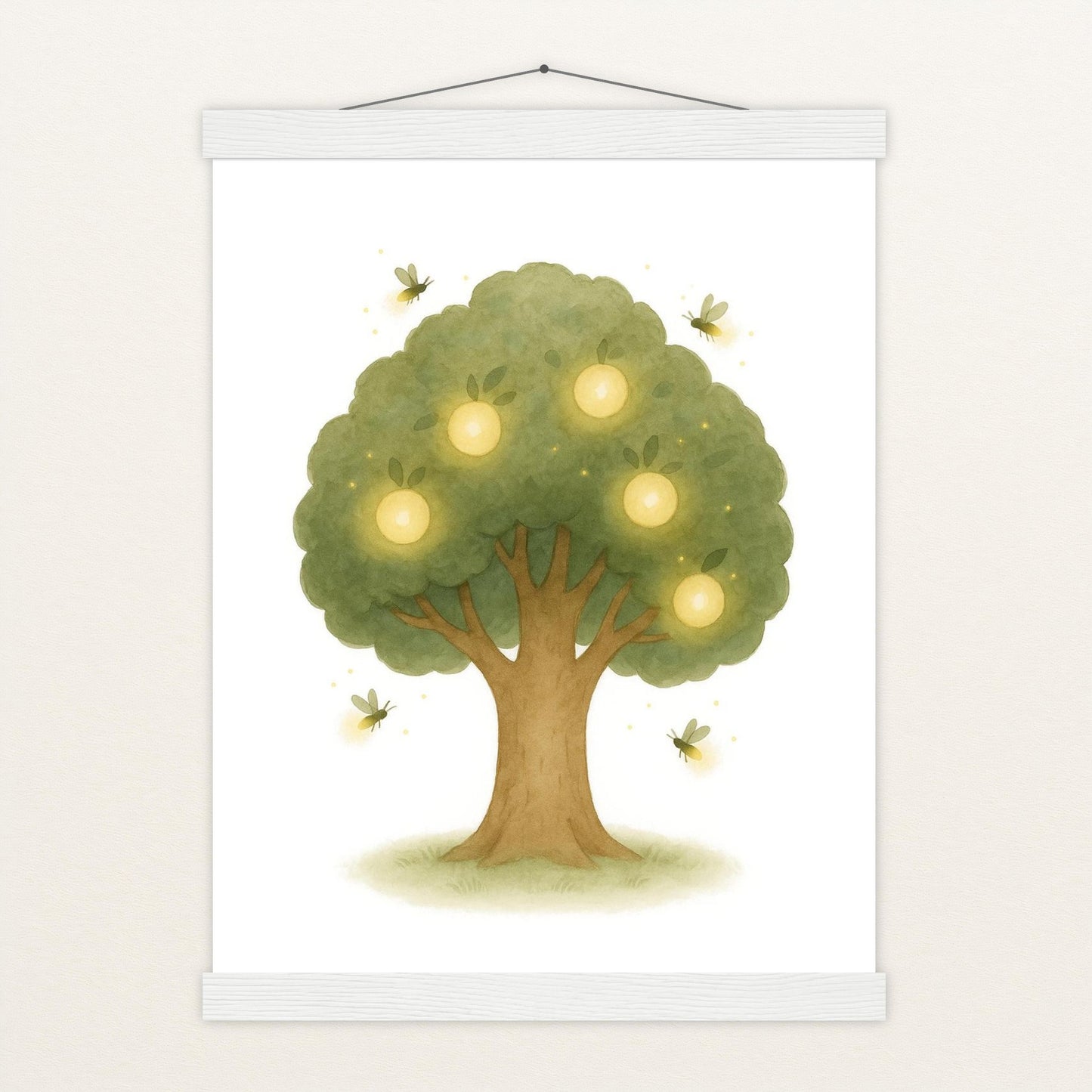 Leuchtbaum Poster mit Leisten von tinylearner