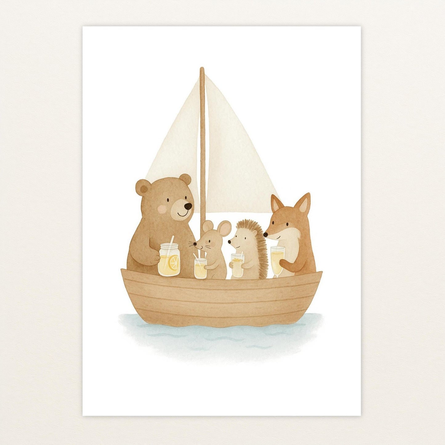 Tierfreunde - Motiv: "Segelschiff" Poster von tinylearner