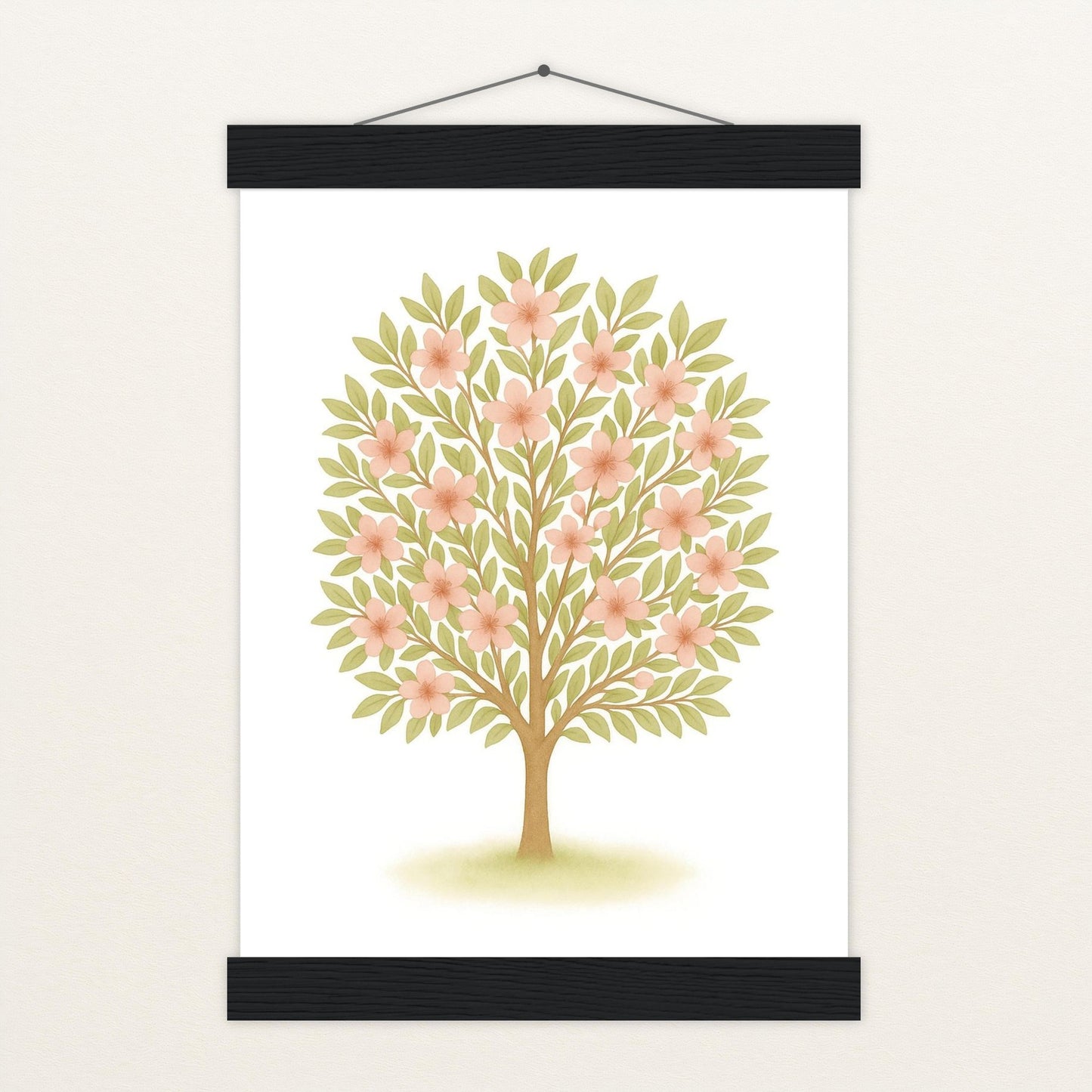 Kirschbaum Poster mit Leisten von tinylearner