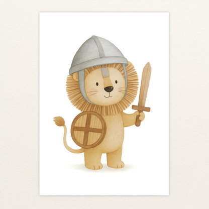 Leo der Löwe - Motiv: "Ritter" Poster von tinylearner