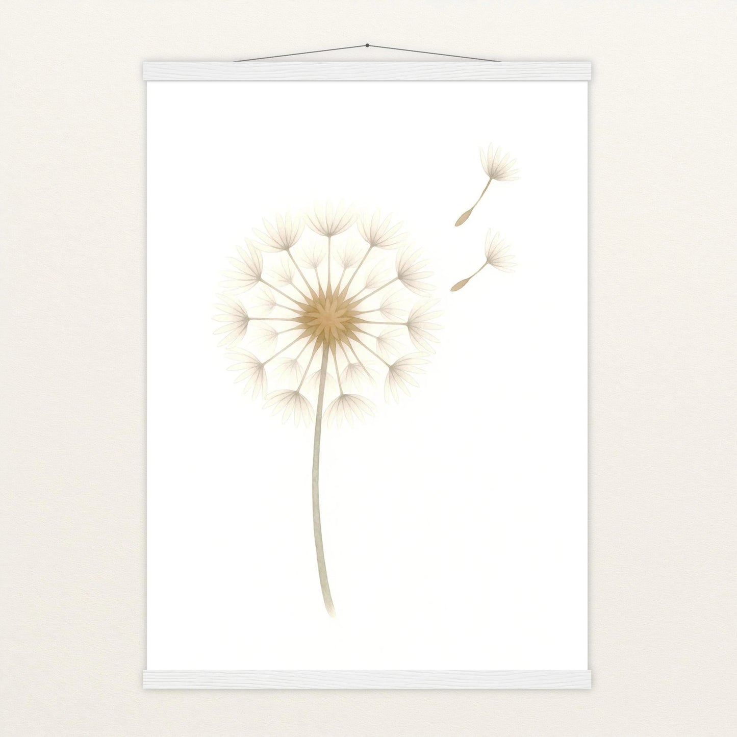 Löwenzahn Poster mit Leisten von tinylearner